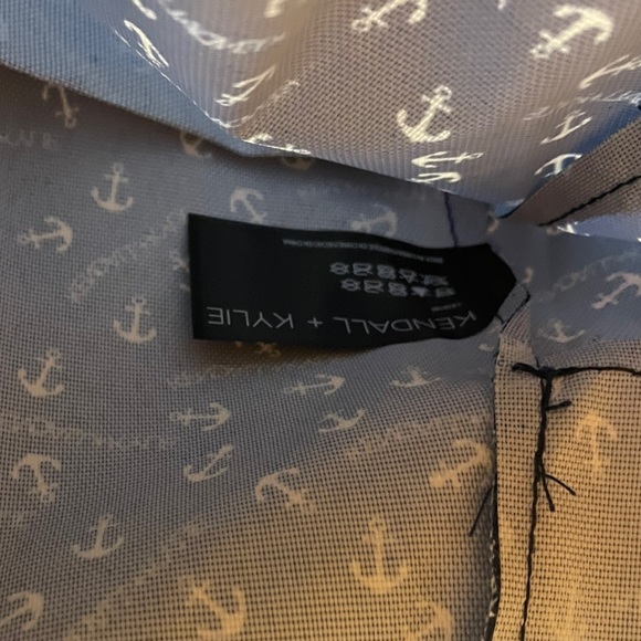 NWT Kendall + Kylie Anchor Nautical Allover Print Mini Tiny Makeup Sack Backpack - Picture 11 of 12